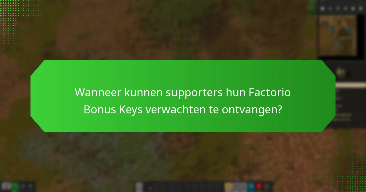 Welke leveringsmethoden worden gebruikt voor Factorio Supporter Bonus Keys?