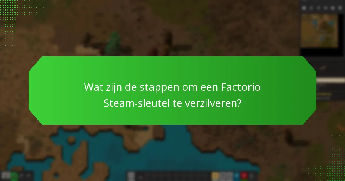 Welke retailers bieden Factorio Steam-sleutels aan?